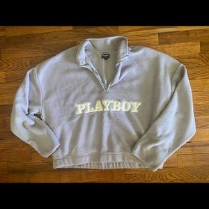 Playboy sherpa quarter zip